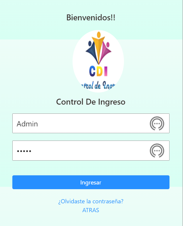 Student access and attendance application screenshot