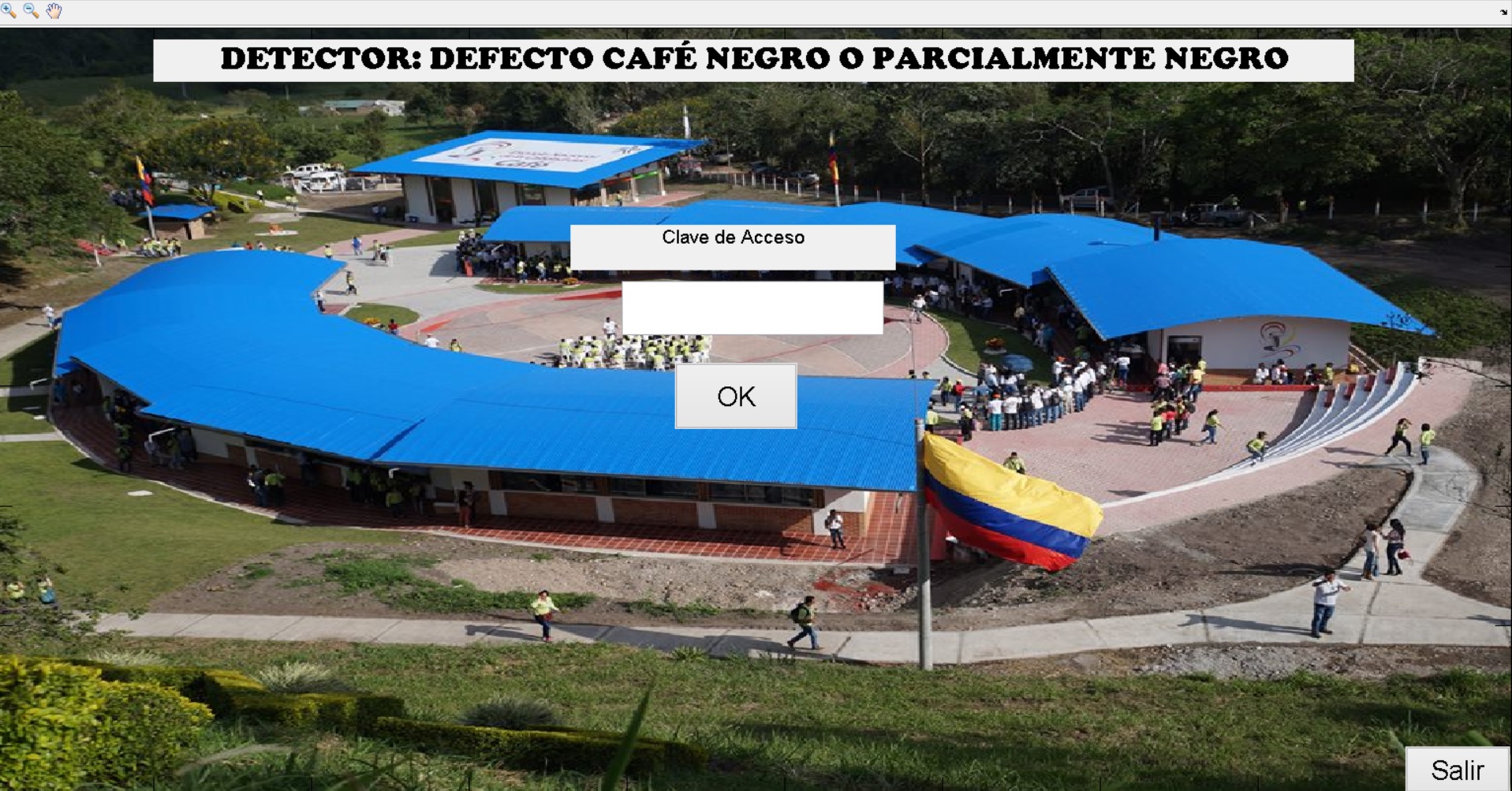Coffee bean image analysis project screenshot